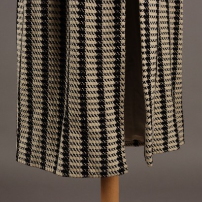 Cappotto Vintage Bianco e Nero