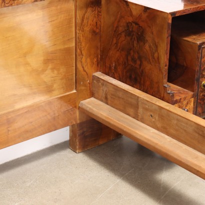 Art Deco Bed,Art Deco Bed in Walnut