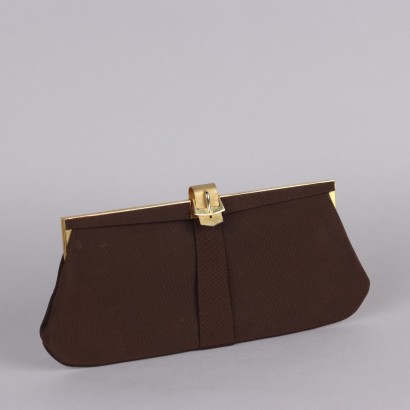 Pochette Vintage in Tela Marrone