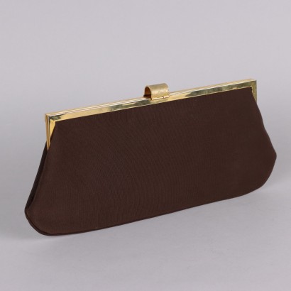 Pochette en toile marron vintage
