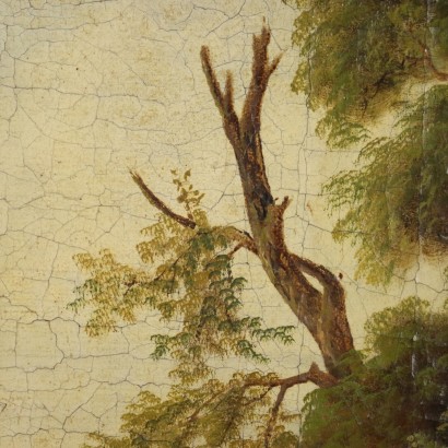 Dipinto Paesaggio con Figure