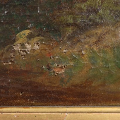 Dipinto Paesaggio con Figure