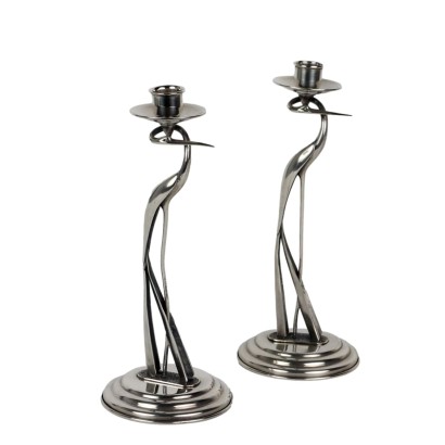 Antique Candelabra 925 Silver Ottaviani Man. Italy XX Century