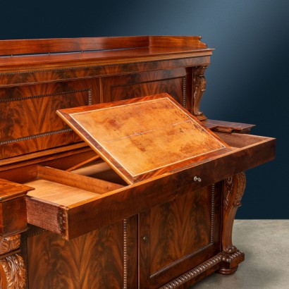 antiquariato, credenza, antiquariato credenza, credenza antica, credenza antica italiana, credenza di antiquariato, credenza neoclassica, credenza del 800,Scrivania con segreti,Scrivania attribuibile a Henry Thomas Pe,Scrivania Henry Thomas Peters