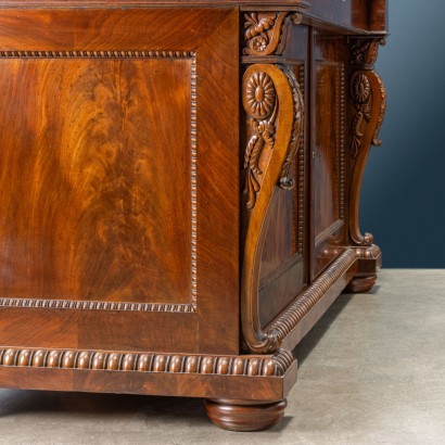antiquariato, credenza, antiquariato credenza, credenza antica, credenza antica italiana, credenza di antiquariato, credenza neoclassica, credenza del 800,Scrivania con segreti,Scrivania attribuibile a Henry Thomas Pe,Scrivania Henry Thomas Peters