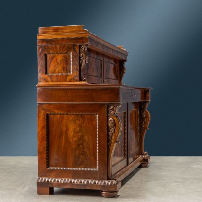 antiquariato, credenza, antiquariato credenza, credenza antica, credenza antica italiana, credenza di antiquariato, credenza neoclassica, credenza del 800,Scrivania con segreti,Scrivania attribuibile a Henry Thomas Pe,Scrivania Henry Thomas Peters
