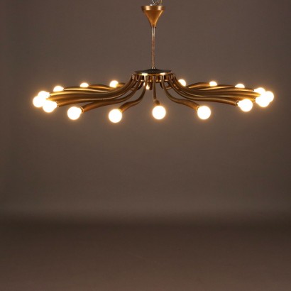 Lampadario in Ottone Anni 50