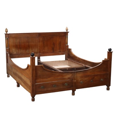 Letto Impero in Noce Inizio '800