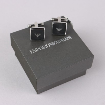 Emporio Armani Cufflinks Stainless Steel Second Hand Never Worn