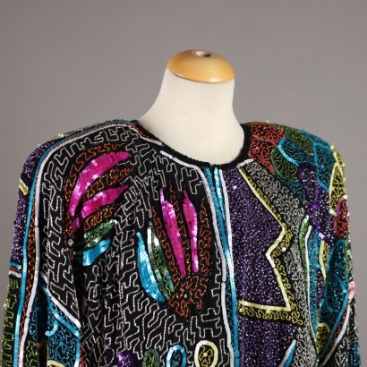 Vintage Jacket in Embroidered Silk