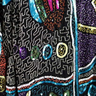 Vintage Jacket in Embroidered Silk