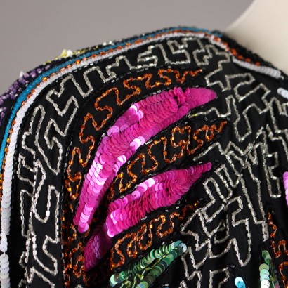 Vintage Jacket in Embroidered Silk