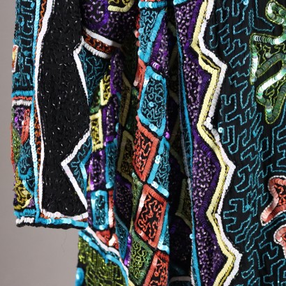Vintage Jacket in Embroidered Silk