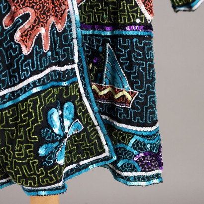 Vintage Jacket in Embroidered Silk