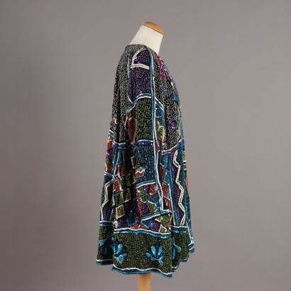 Vintage Jacket in Embroidered Silk