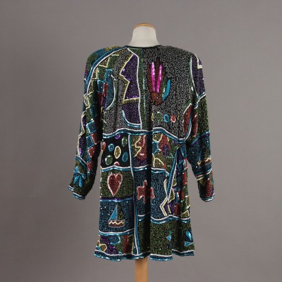 Vintage Jacket in Embroidered Silk