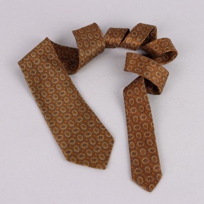 Yves Saint Laurent Cravate Vintage Soie Géometrique France