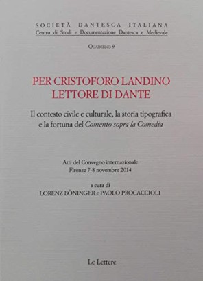 Per Cristoforo Landino lettore di dante