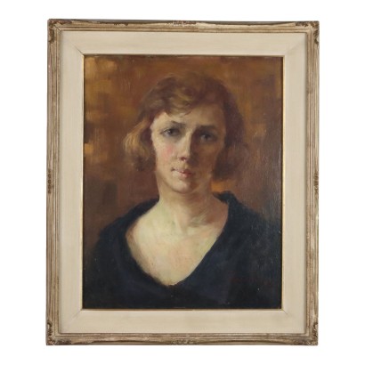 Pintura Retrato de una mujer joven 1924