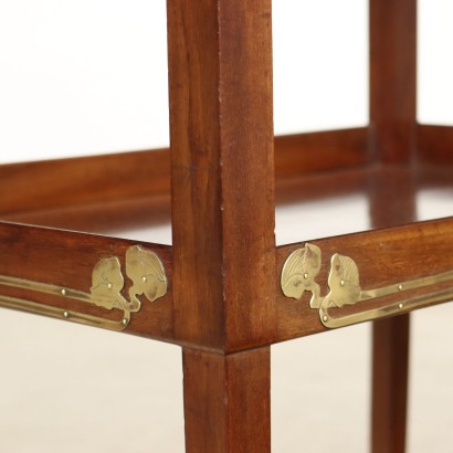 Liberty Coffee Table, Liberty Coffee Table in Mahogany and Brass In