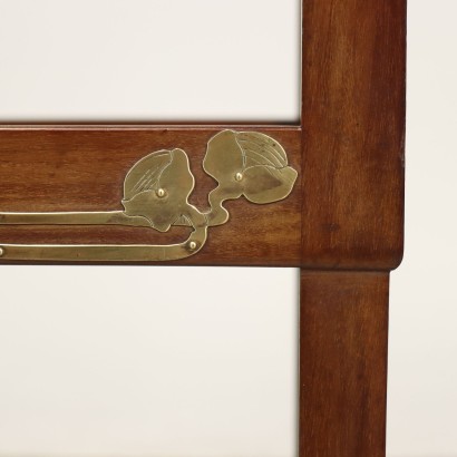 Liberty Coffee Table, Liberty Coffee Table in Mahogany and Brass In