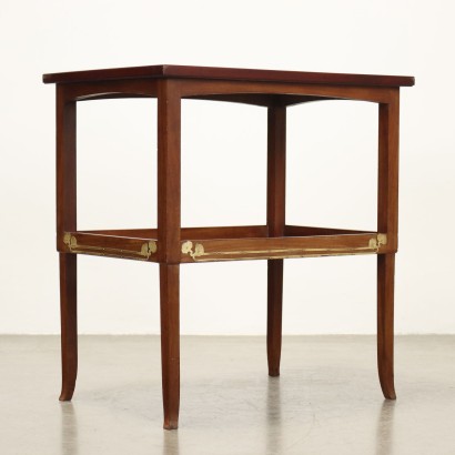 Liberty Coffee Table, Liberty Coffee Table in Mahogany and Brass In