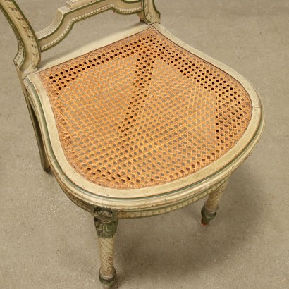 Coppia di sedie in stile neoclassico