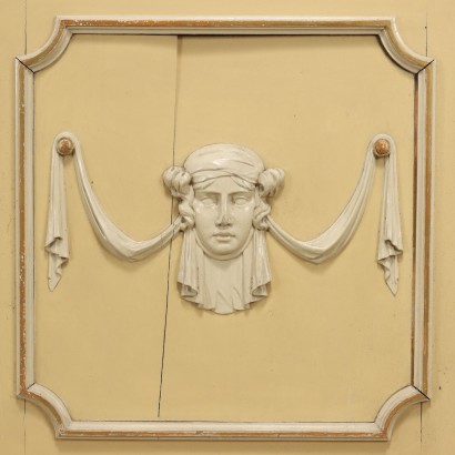 Par de paneles decorados,Par de paneles decorados en estilo N
