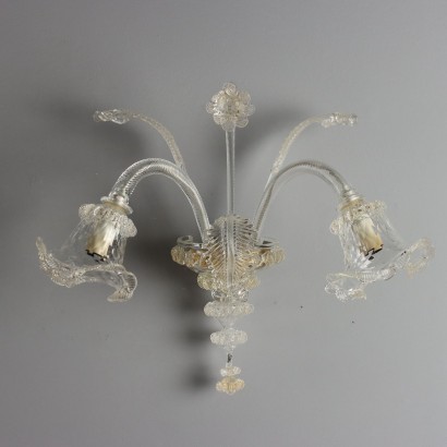 PAIR OF APPLIQUES,Pair of Blown Glass Appliques