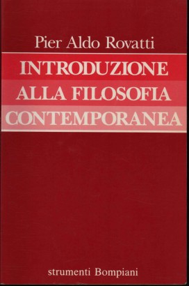 Introduzione alla filosofia contemporanea