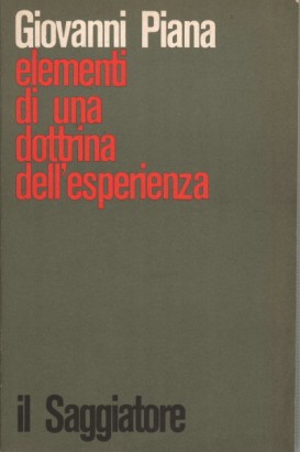 Elementi di una dottrina dell'esperienza