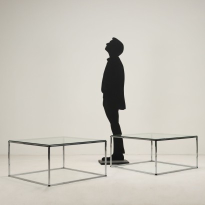 Tables basses en verre des années 80, Tables basses en verre des années 80, Tables basses en verre des années 80, Tables basses en verre des années 80
