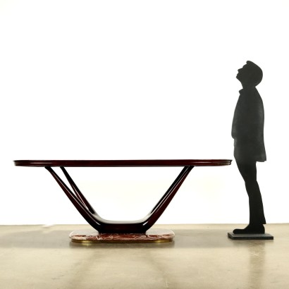 1950s Glass Top Table, 1950s Glass Top Table, 1950s Glass Top Table, 1950s Glass Top Table