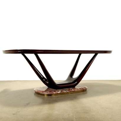 1950s Glass Top Table, 1950s Glass Top Table, 1950s Glass Top Table, 1950s Glass Top Table