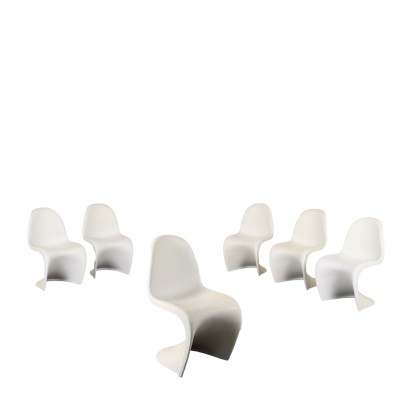 Sei Sedie Stile Panton Chair