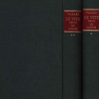Le vite de' più eccellenti pittori, scultori e architettori (2 Volumi) (Volume III). Indice