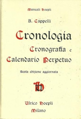 Cronologia, cronografia e calendario perpetuo