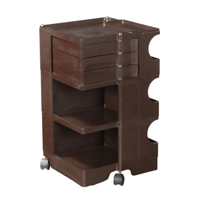 Carrello 'Boby' Nero di Joe Colombo per Bieffeplast