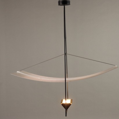 Artemide Zefiro Lamp Design Mario Botta Metal Italy 1980s