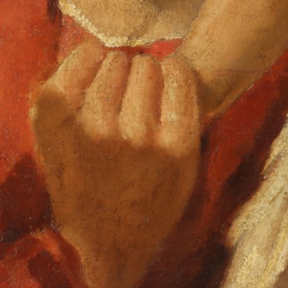 Peinture de la Vierge à l'Enfant