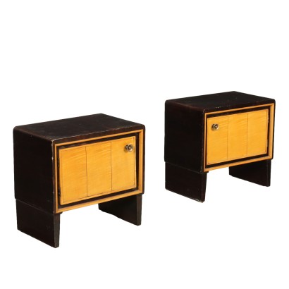 Paire de tables de chevet des années 1930-40