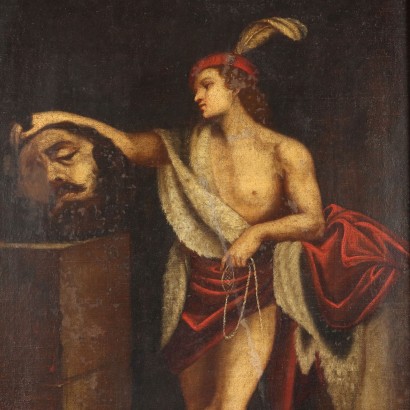 Gemälde „David mit dem Haupt Goliaths“