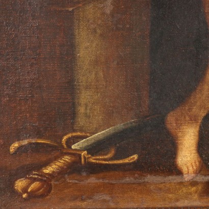 Gemälde „David mit dem Haupt Goliaths“