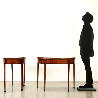 Two George III style consoles