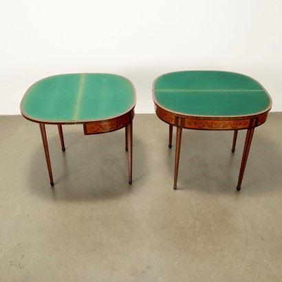 Two George III style consoles