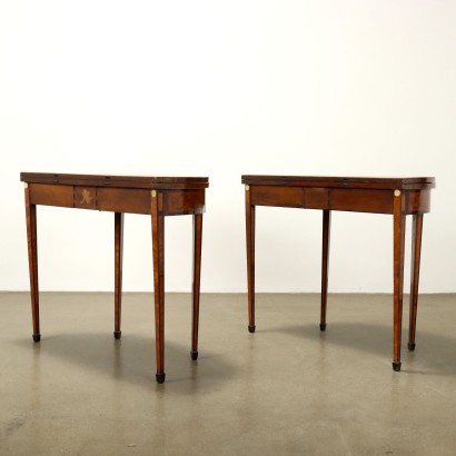 Two George III style consoles