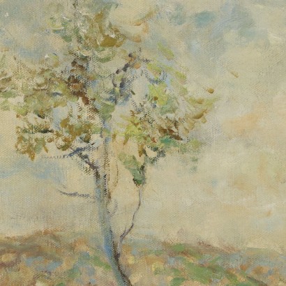 Peinture d'Ivan Karpoff, Paysage avec personnages, Ivan Karpoff, Ivan Karpoff, Ivan Karpoff