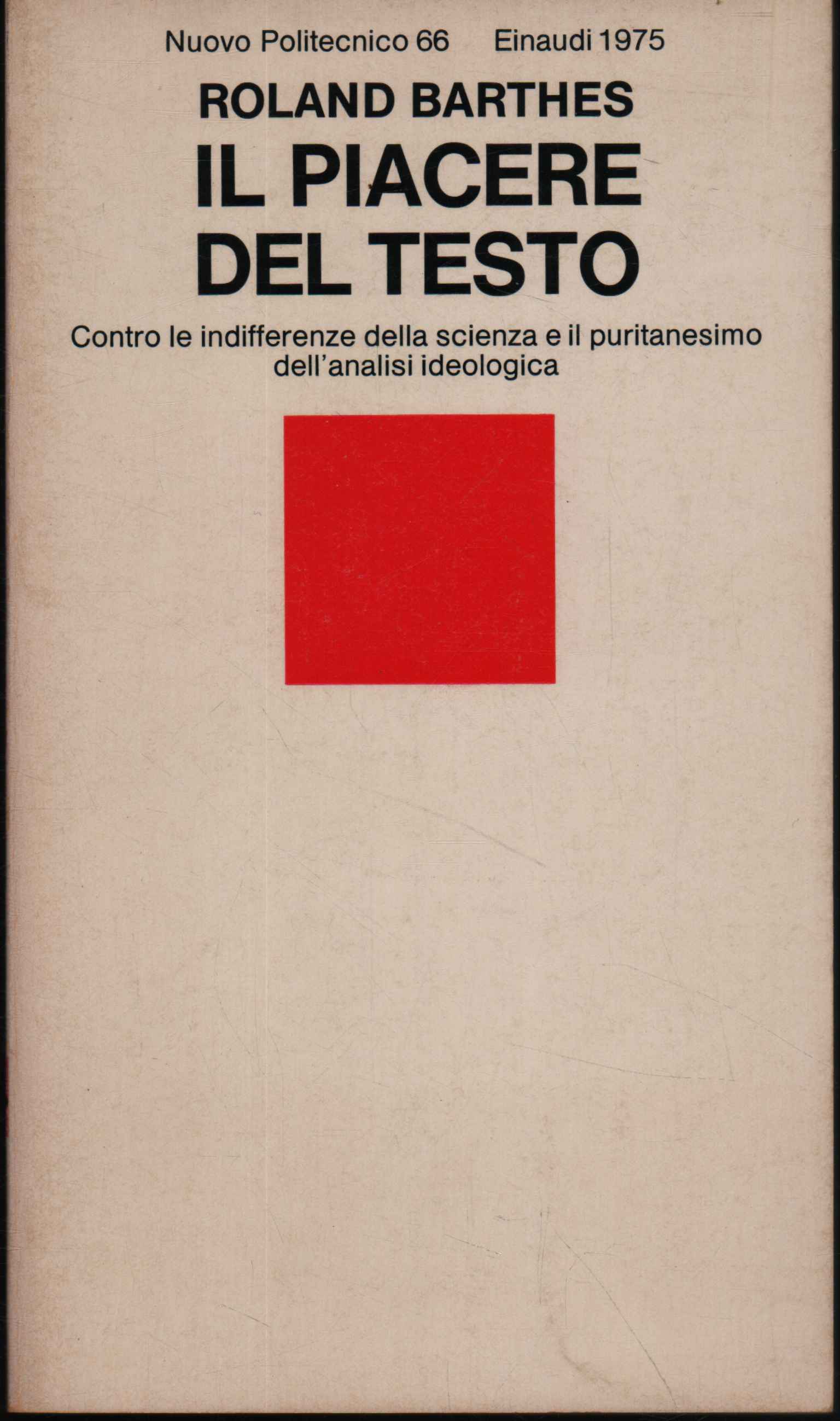 Il piacere del testo