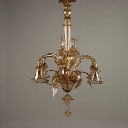 Lampadario in Vetro Soffiato Veneziano