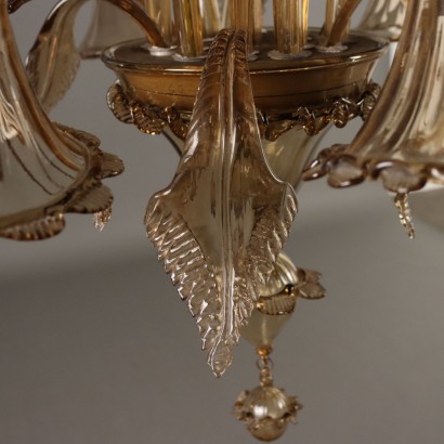 Lampadario,Lampadario in Vetro Soffiato Veneziano
